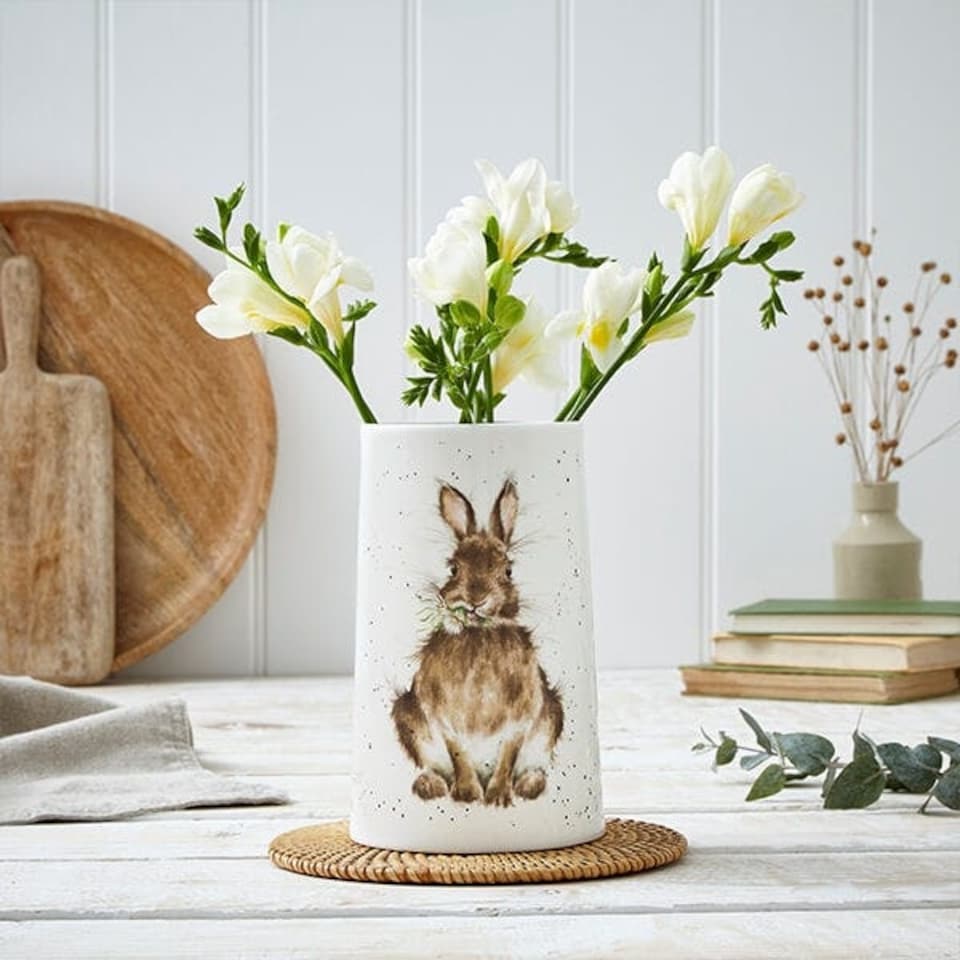 image 1 of Wrendale Designs 'Daisy' Rabbit Vase