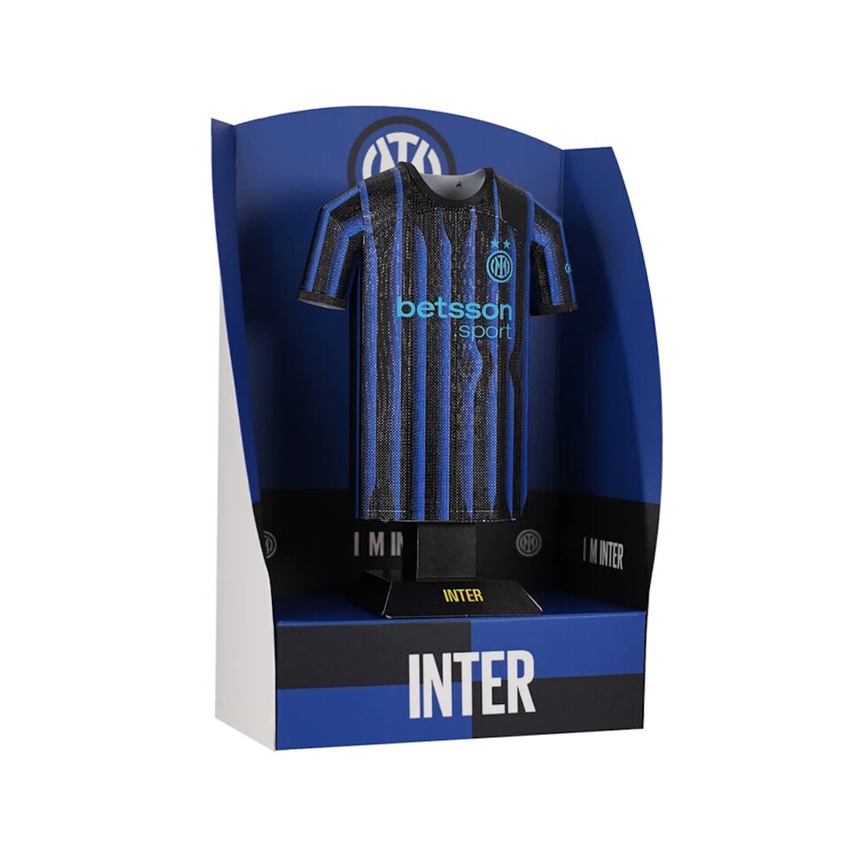 image 1 of RadStuff Metal Alloy Football Shirt - Inter Milan Home Kit 2025/26