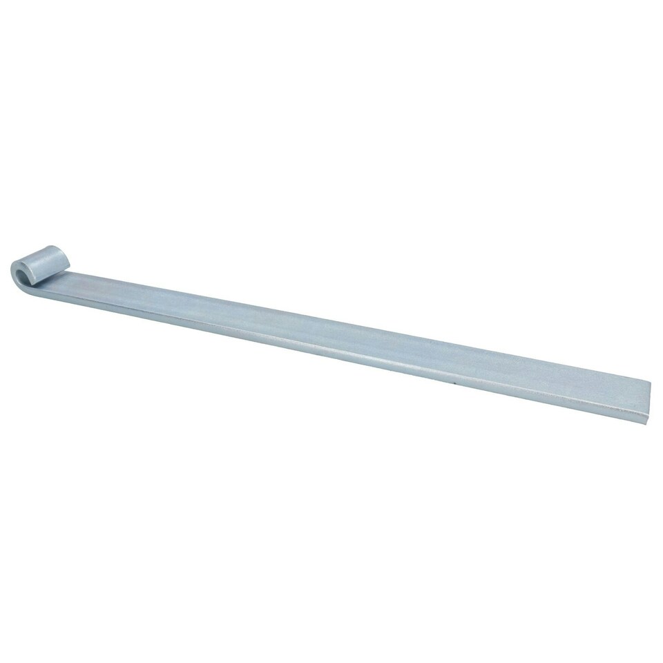 image 1 of HD Strap Tailgate Straight Hinge for 12.5mm Pins 460mm Long Zinc Plated 3pc | Silver