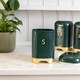 image 3 of Lovello Sugar Canister Green Textured 11x11cm