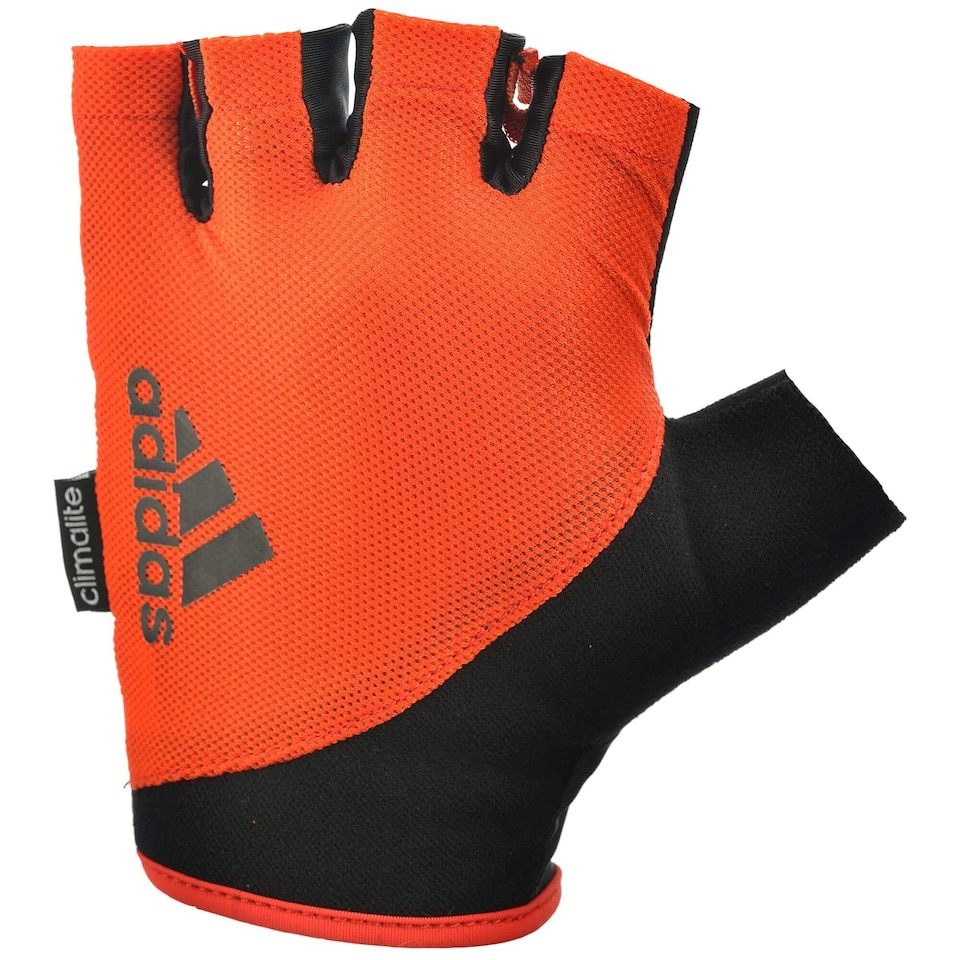 image 1 of Adidas Essential Weight Lifting Gloves XXL, Black/Orange | Multi | Black/Orange | 2XL