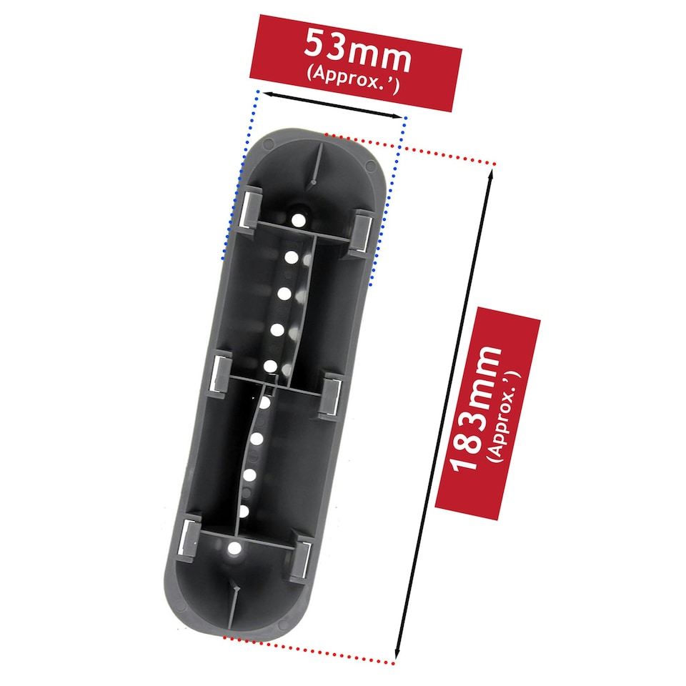 image 1 of SPARES2GO 10 Hole Drum Paddle Lifter Arm for Indesit Washing Machines (183 x 53 x 38mm, Pack of 3)