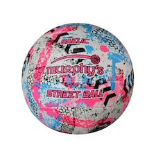 Murphys Gaelic Street Football - White/Pink/Cyan - 4