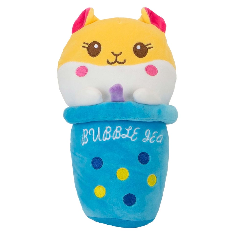 image 1 of PMS 25cm Bubble Tea Soft Toy - Cat, Sloth, Unicorn, Panda Cuddly Stuffed Toy