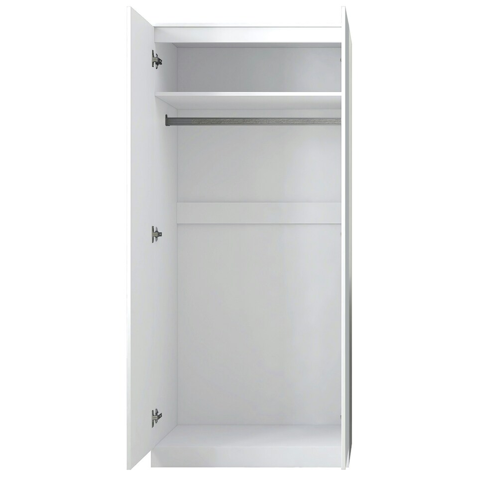 image 1 of FWStyle Stora 2 Door Wardrobe - Matt White White