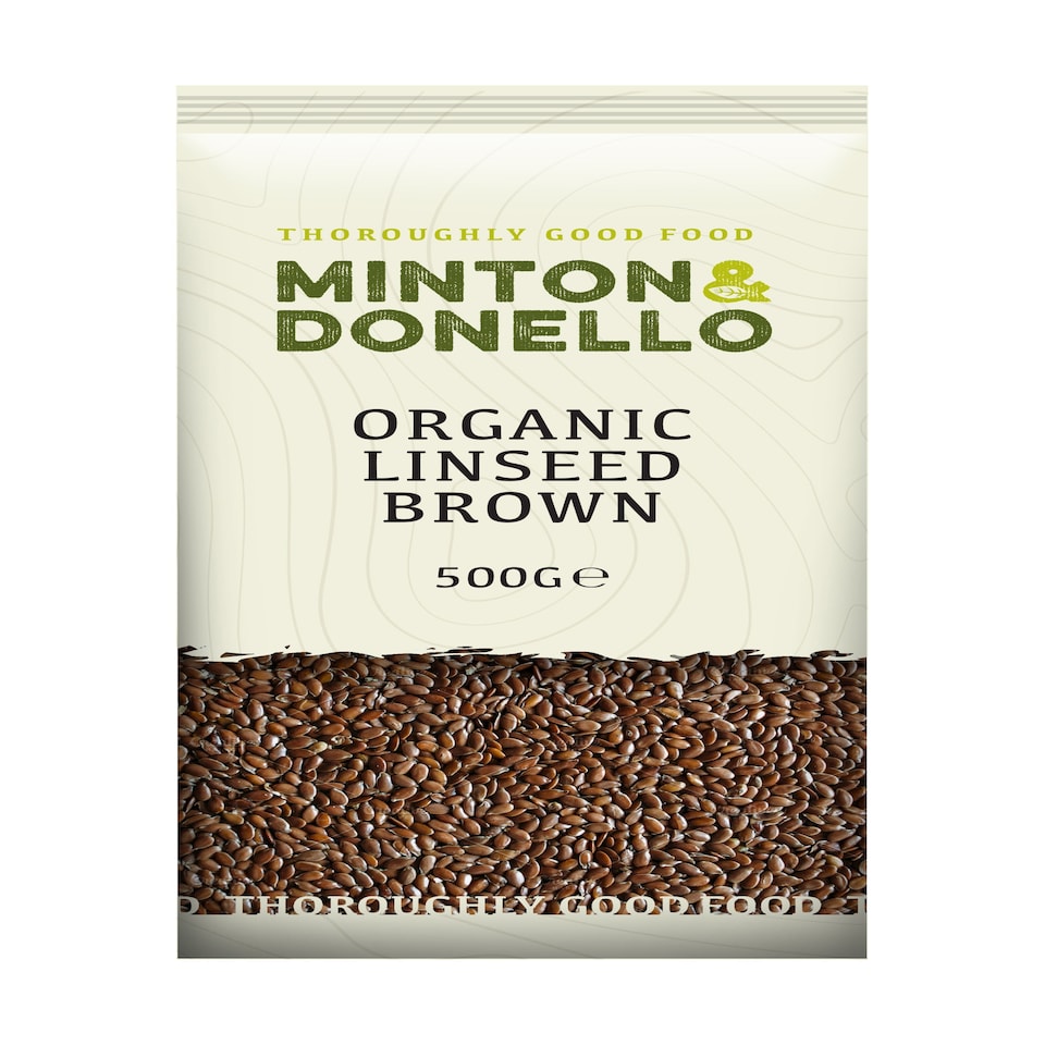 image 1 of Minton & Donello Organic Brown Linseed 6 x 500g