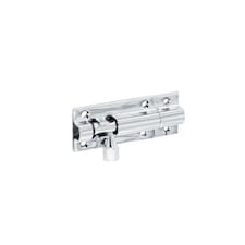 Securit Chrome Door Bolt - Silver - 100mm