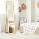 image 2 of HOMCOM Dimming Full Length Mirror w/ Lights Standing Leaning Wall Mount Oak