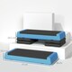 image 3 of SPORTNOW Fitness Stepper, 3-Height Adjustable Aerobic Step, Non-Slip Exercise Step Board for Home Gym Office Workout, 10.5cm, 15.5cm, 20.5cm, Sky Blue | Blue
