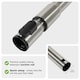 image 5 of SPARES2GO Extension Rod Tube + Floor Brush Tool Compatible with Miele C1 C2 C3 S4000 S5000 S8320 Cat & Dog Vacuum Cleaners (35mm)