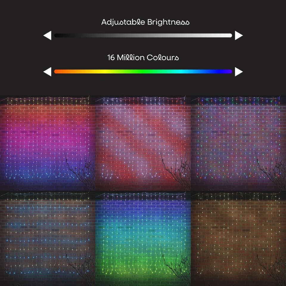 image 1 of ValueLights SMART 2m Dream Colour Neon Curtain Light