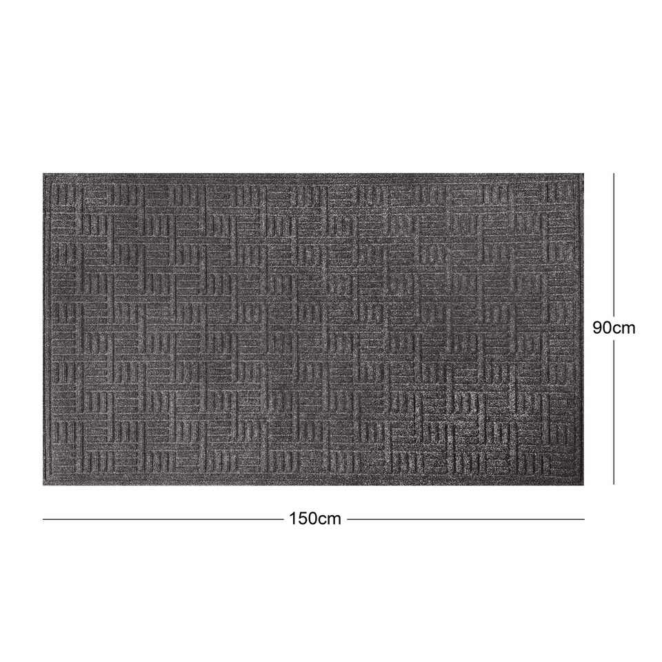 image 1 of Heavy Duty Commercial Entrance Mat 150cm x 90cm Grey