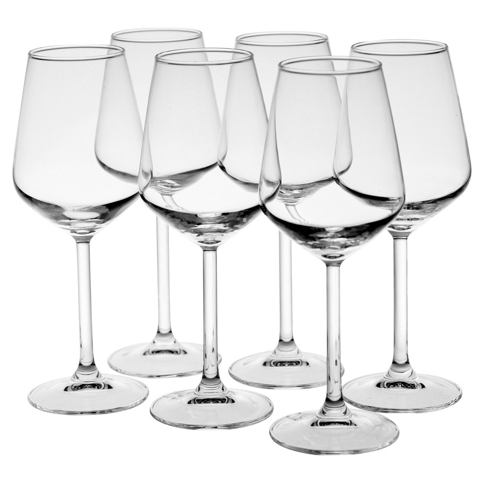 image 1 of Stemmed Wine Glasses Champagne Prosecco Flutes Cocktail Dinner Party | Clear | 12x360ml Wine Glasses