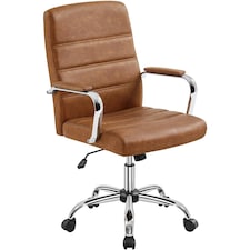 Yaheetech Mid-Back Office Chair with Arms