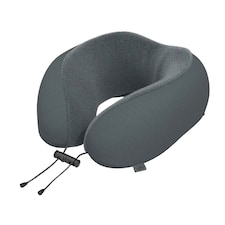 CabinZero Classic Travel Pillow, Memory Foam Neck Pillow for Airplane & Travel | Grey | ORIGINAL GREY