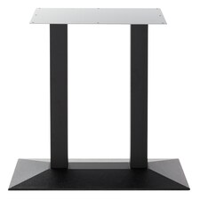Black cast iron pyramid table base - Twin 1050 mm Black