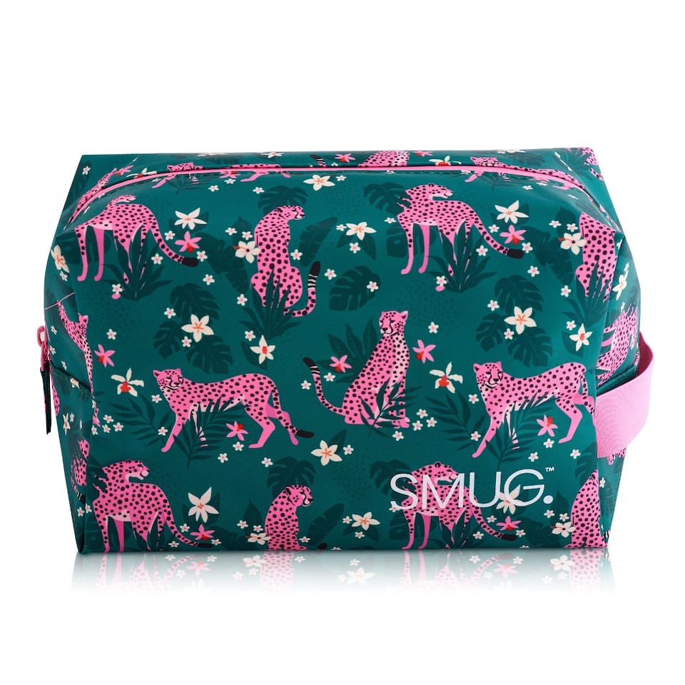 image 1 of SMUG Wash Bag - Cheetah Print