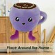 image 4 of Cappuccino Soft Toy Cute Plushie Huggable Cuddly Stuffed Toy 13cm Lilac