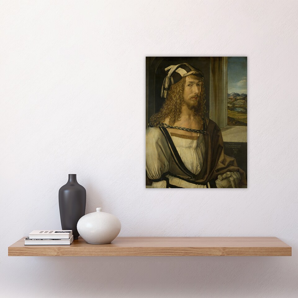 image 1 of Self Portrait Young Artist Albrecht Durer Wall Art Poster Print 12X16"