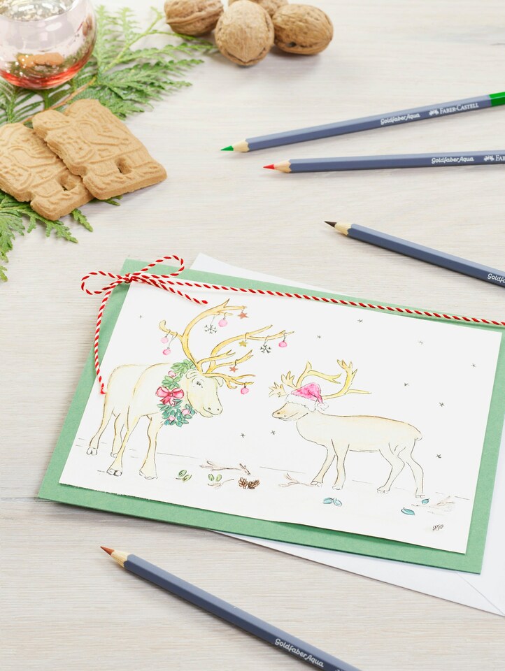 image 1 of Faber-Castell Creative Studio Goldfaber Aqua Watercolour Pencils, Multicoloured, Studio Box