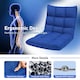 image 5 of COSTWAY 14 Position Adjustable Floor Chair Video Gaming Sofa Chair Blue