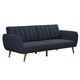 image 1 of Brittany Sofa Bed in Linen Navy Blue Blue | NAVY