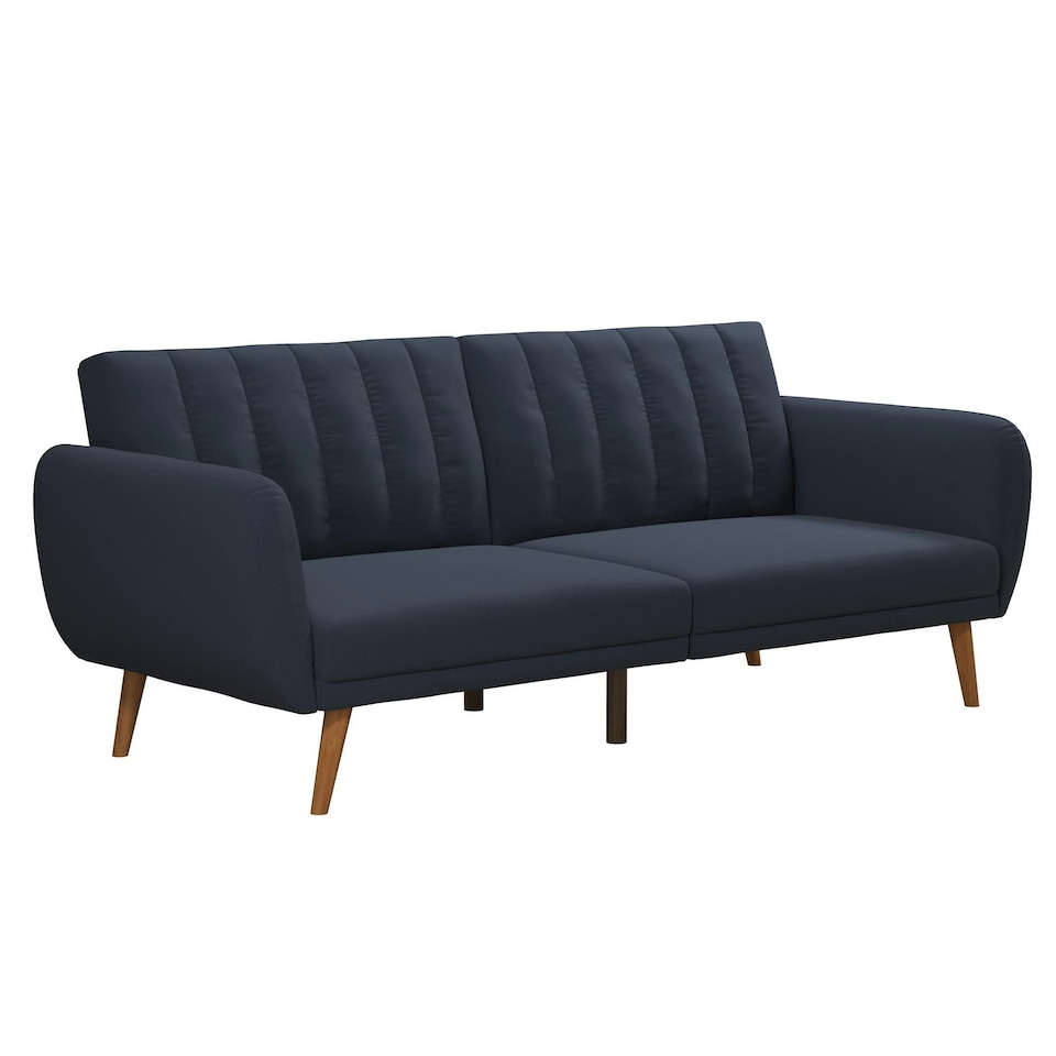 image 1 of Brittany Sofa Bed in Linen Navy Blue Blue | NAVY