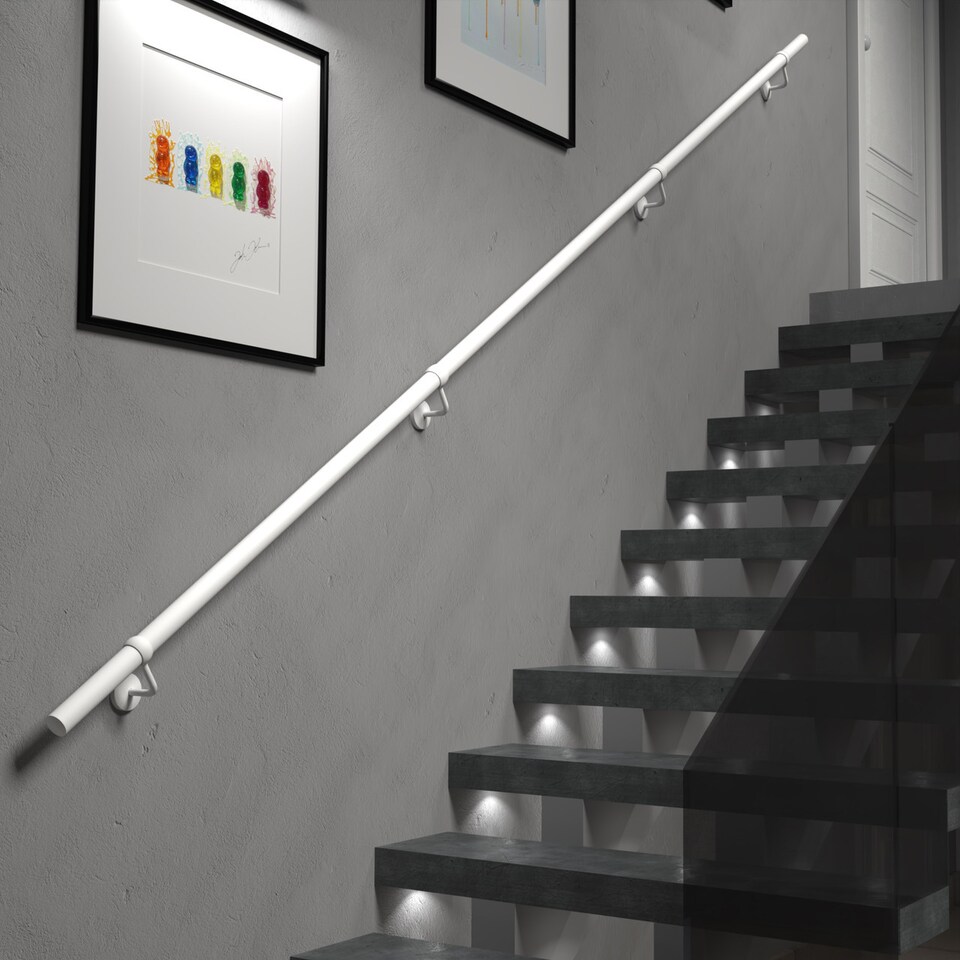 image 1 of Stiley Living Wall Mounted Handrail Kit, Banister System with Brackets and Fixings