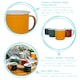 image 2 of Argon Tableware Coloured Enamel Mugs - 375ml - Green - Pack of 6 | Green | Green
