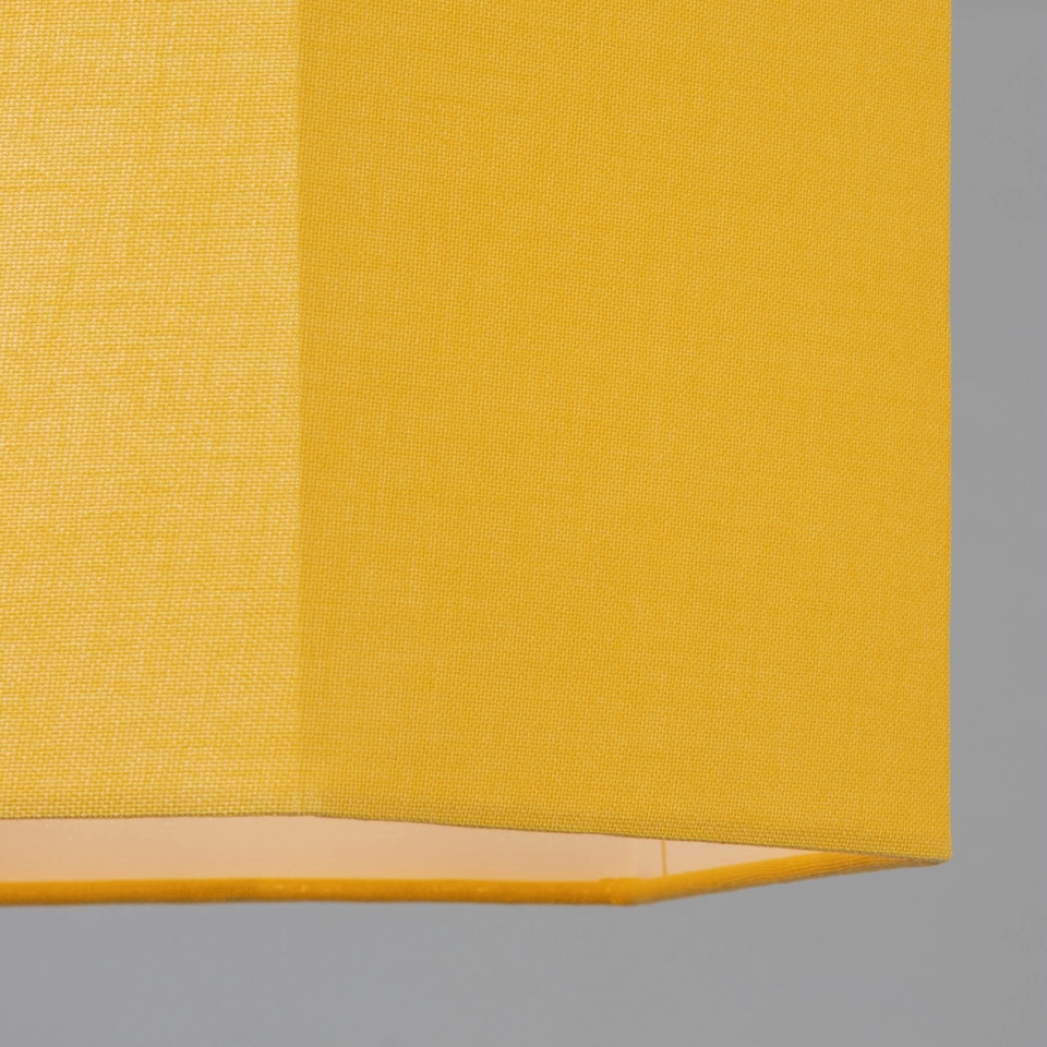 image 1 of BHS Glow Kid's Hexagon Easy Fit Shade, Ochre | Yellow | Ochre | 1