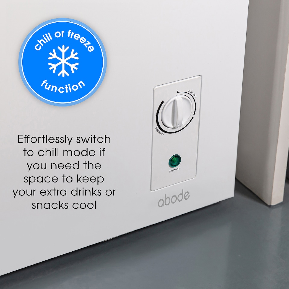 image 1 of Abode A99CF0E1W Chest Freezer 99L White Suitable for Garages & Outbuildings