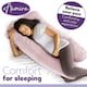image 4 of Aamira U-Shaped Pregnancy Pillow Memory Foam Maternity Nursing Support Cushion Grey & Pink | Grey | Grey | One Size | 1