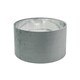 image 4 of ValueLights Reni Medium Grey Velvet Chrome Inner Lamp Shade & Bulb Grey