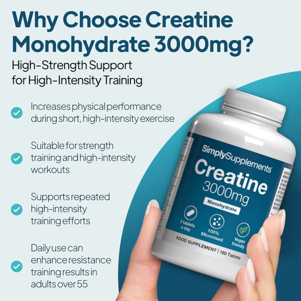 image 1 of Creatine Monohydrate Tablets 3,000mg