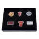 image 2 of Manchester United FC Alloy Badge Set (Pack of 6) | Multi | Multicoloured | One Size | 1