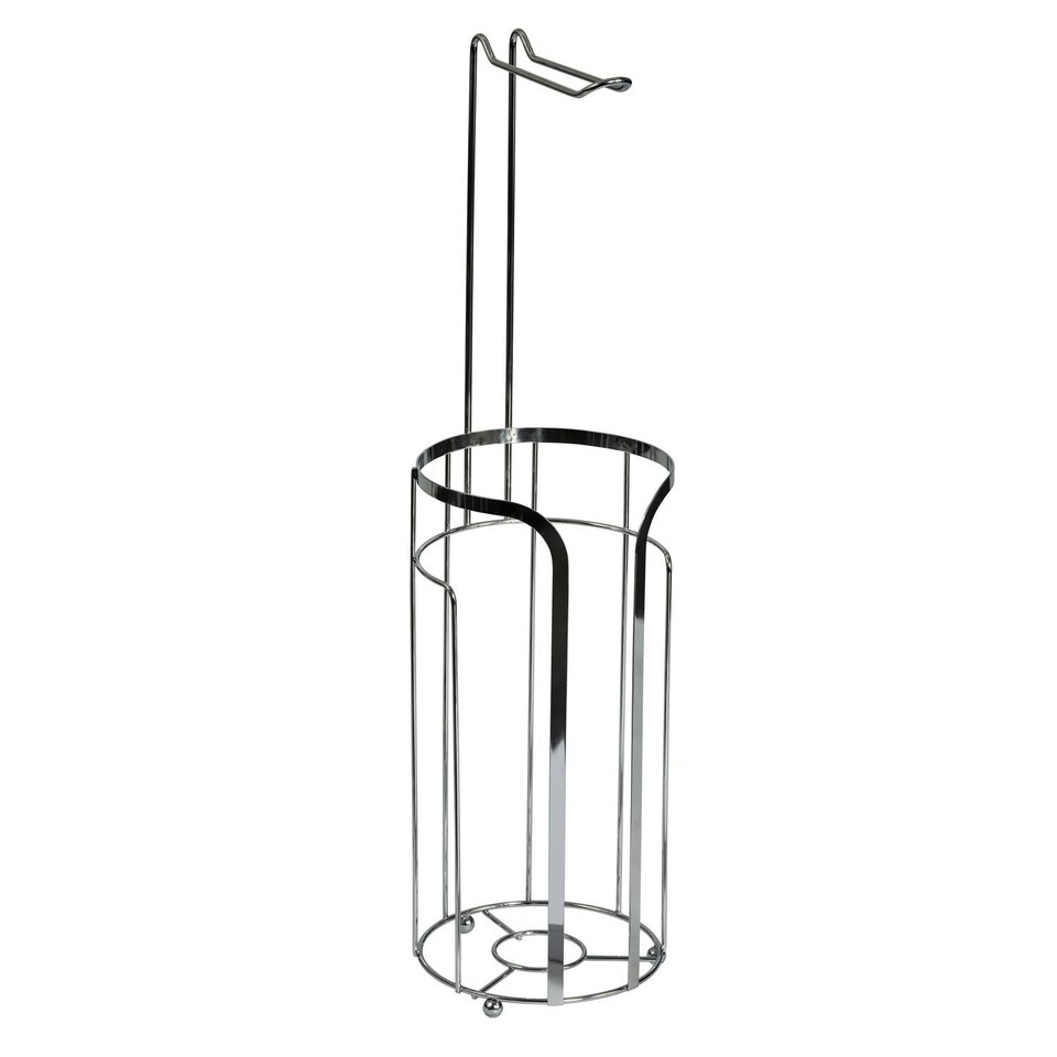 Showerdrape Dante Chrome Toilet Roll Holder & Spare Paper Holder Combination