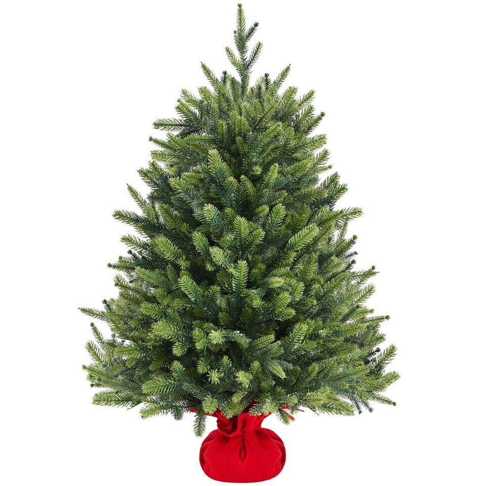 image 1 of Yaheetech 91cm Tabletop Christmas Tree with Cement Base Green