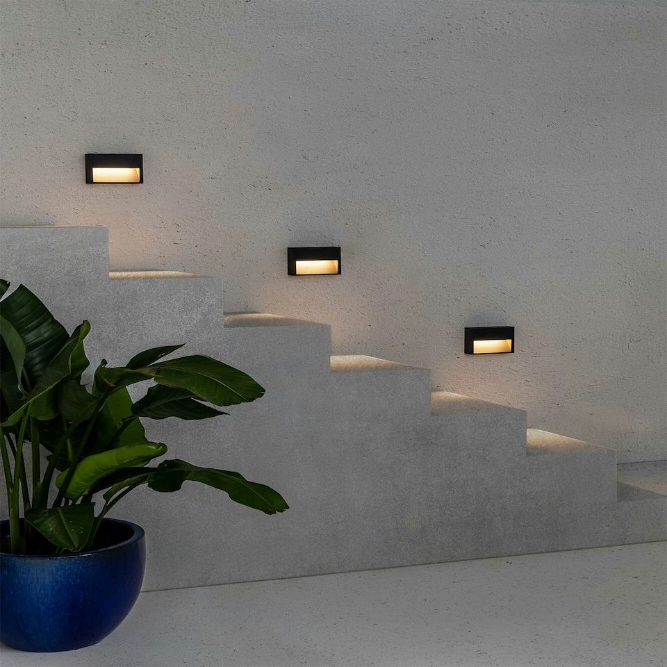 image 1 of Grada Outdoor Surface Mounted LED Wall Lamp Dark Grey 6W 3000K IP54