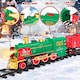 image 6 of Christmas Train Set with Steam, Lights & Music – Electric Holiday Toy Train with Realistic Smoke, 1 Locomotive + 4 Carriages + 12 Tracks