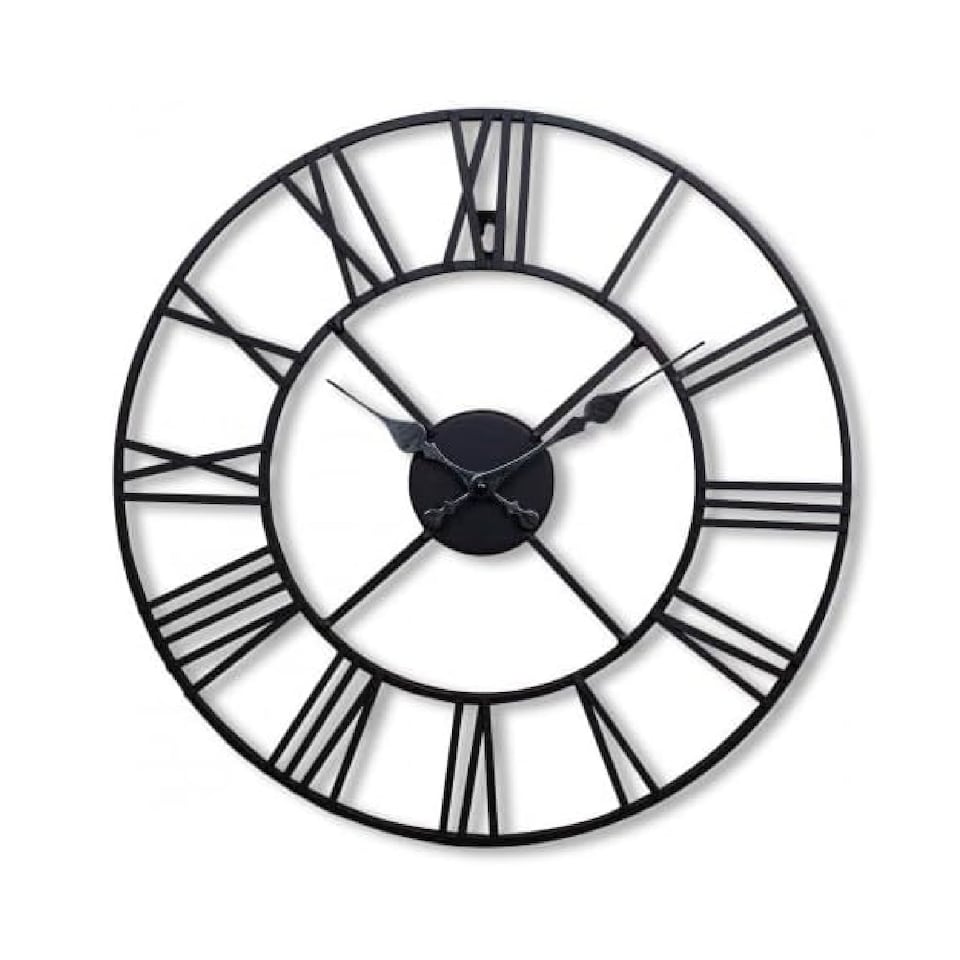 image 1 of 40cm Big Roman Numerals Garden Wall Clock Suitable Indoor & Outdoor