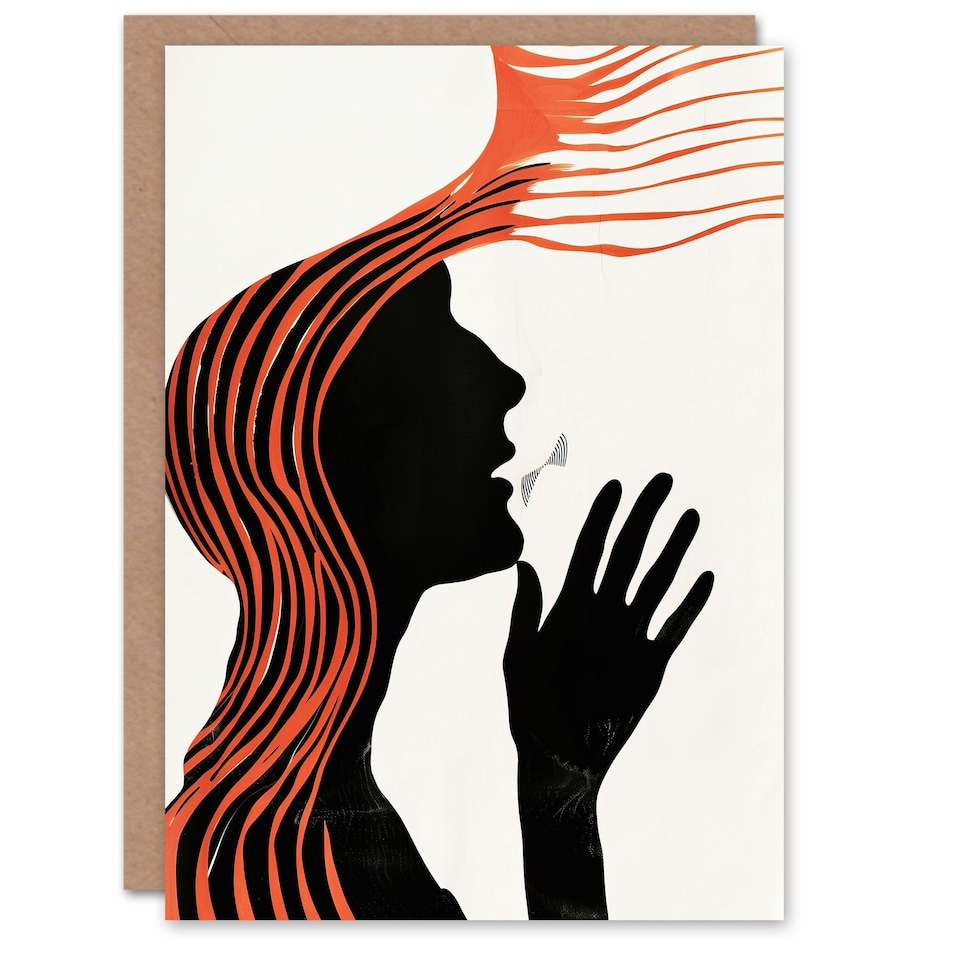 image 1 of Deaf Culture Conceptual Bright Abstract Him Her Birthday Card