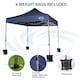 image 4 of Maximus 3 x 3m Heavy Duty Pop up Gazebo With Removable Sides | Brown | Blue