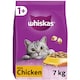 image 1 of 7kg Whiskas 1+ Adult Complete Dry Cat Food Chicken Bulk Pack Cat Biscuits