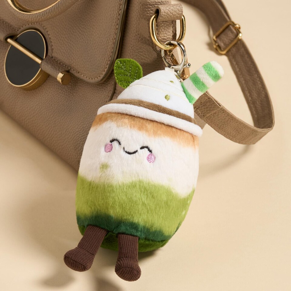 image 1 of OHS Sweetie Pie Bag Charm Keyring Soft Fleece Keychain