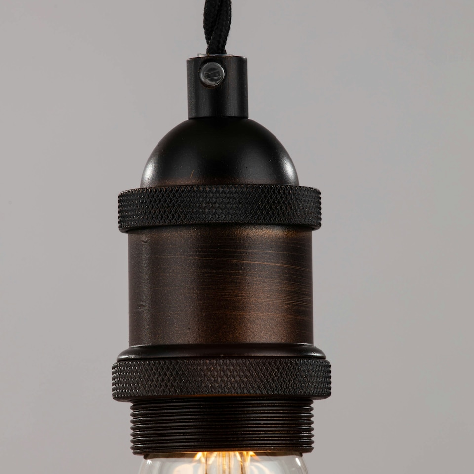 image 1 of BHS Industrial Style Champagne Cable Ceiling Pendant | Bronze | Bronze | 1