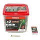 image 3 of Timco - C2 Clamp-Fix Premium Clamping Multi-Purpose Screws - TX - Double Countersunk - Yellow (Size 5.0 x 50 - 600 Pieces)