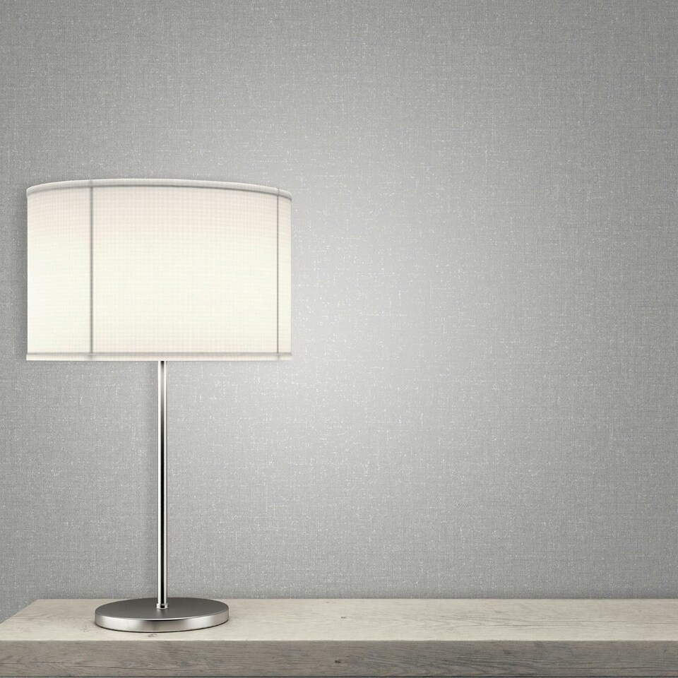 image 1 of Fine Decor Quartz Textured Wallpaper - Silver/Grey - 32.8ft x 20.5in | Silver