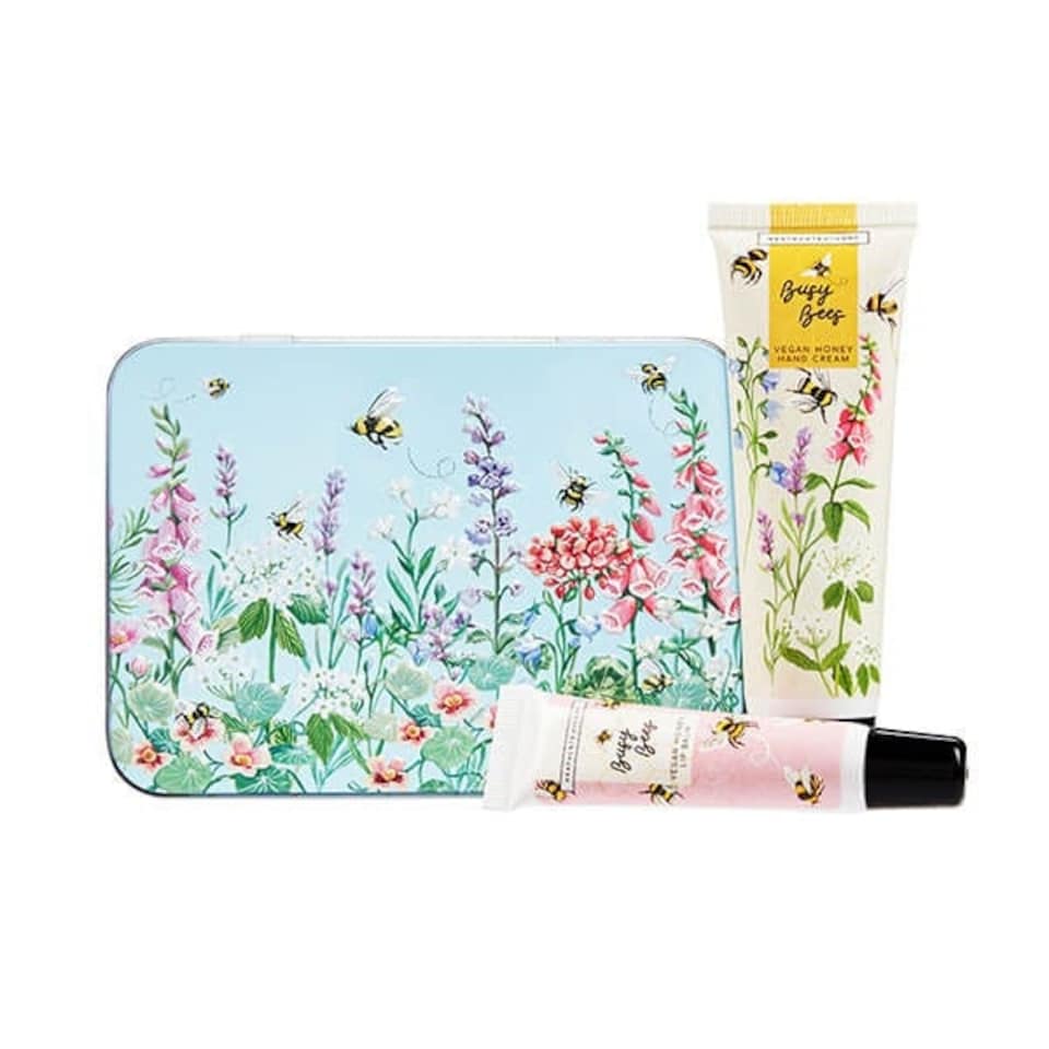 image 1 of Heathcote & Ivory Busy Bees Hand & Lip Tin