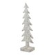 image 1 of Large Snowy Forest Tree Sculpture - Resin - L8 x W12 x H39 cm - White