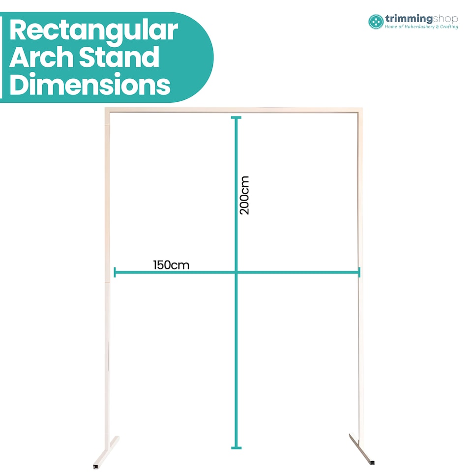 image 1 of Rectangle Arch Backdrop Stand, Garden Arbors - 150cm x 200cm